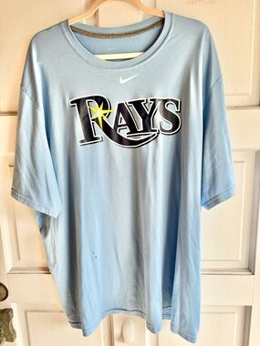 Nike Tampa Bay Rays Dri Fit Shirt XL Blue MLB Tee